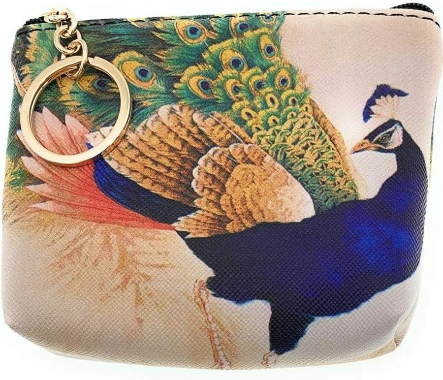 Value Arts Value Arts Colorful Peacock Coin Purse Pouch With Key Ring | Coin Purses & Pouches