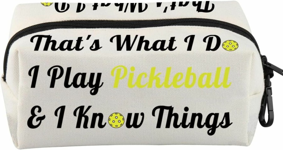 VAMSII Vamsii Pickleball Lover Bag Pickleball Player Pouch That'S What I Do I Play Pickleball And I Know Things Gift For Pickleball Coach Pickleball Lover Gift | Coin Purses & Pouches