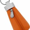 VISCONTI Visconti K10 Leather Key Ring Zippered Coin Pouch (Orange) | Coin Purses & Pouches