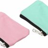 YOKIVE Yokive 2 Pcs Zipper Coin Purse Pouch, Canvas Mini Pouch Wallet Coin Purse With Zipper, Small Portable, Great For Men Women (Green Pink, 3 X 5-Inch) | Coin Purses & Pouches