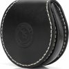 TOURBON Tourbon Handmade Sewing Round Small Coin Purse Change Holder Earplug Key Holder - Black | Coin Purses & Pouches