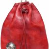 JSBWSFA Jsbwsfa 1Pcs Medieval Genuine Leather Drawstring Change Purse Key Ring Purse Coin Organizer Drawstring Gift Bag Jewelry Storage Bag Mini Multifunction Walle For Men & Women (Red) | Coin Purses & Pouches