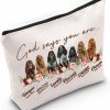 WZMPA Wzmpa Cocker Spaniel Makeup Bag Cocker Spaniel Lover Gifts God Says You Are Unique Special Lovely Precious Strong Cocker Spaniel Zipper Pouch For Women Girls | Coin Purses & Pouches