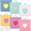 Silkfly Silkfly 6 Pcs Cute Coin Purses Pouch Heart Change Purses Small Portable Waterproof Pocket Cosmetic Bag Mini Makeup Squeeze Pouch Travel Jewelry For Women | Coin Purses & Pouches