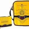 Buckle-Down Star Wars Bag And Wallet Combo, Star Wars C3Po Droid Body Yellow, Vegan Leather | Coin Purses & Pouches