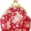 POPUCT Popuct Cotton Buckle Coin Purse Classic Exquisite Wallet For Women(Light Pink Flower) | Coin Purses & Pouches