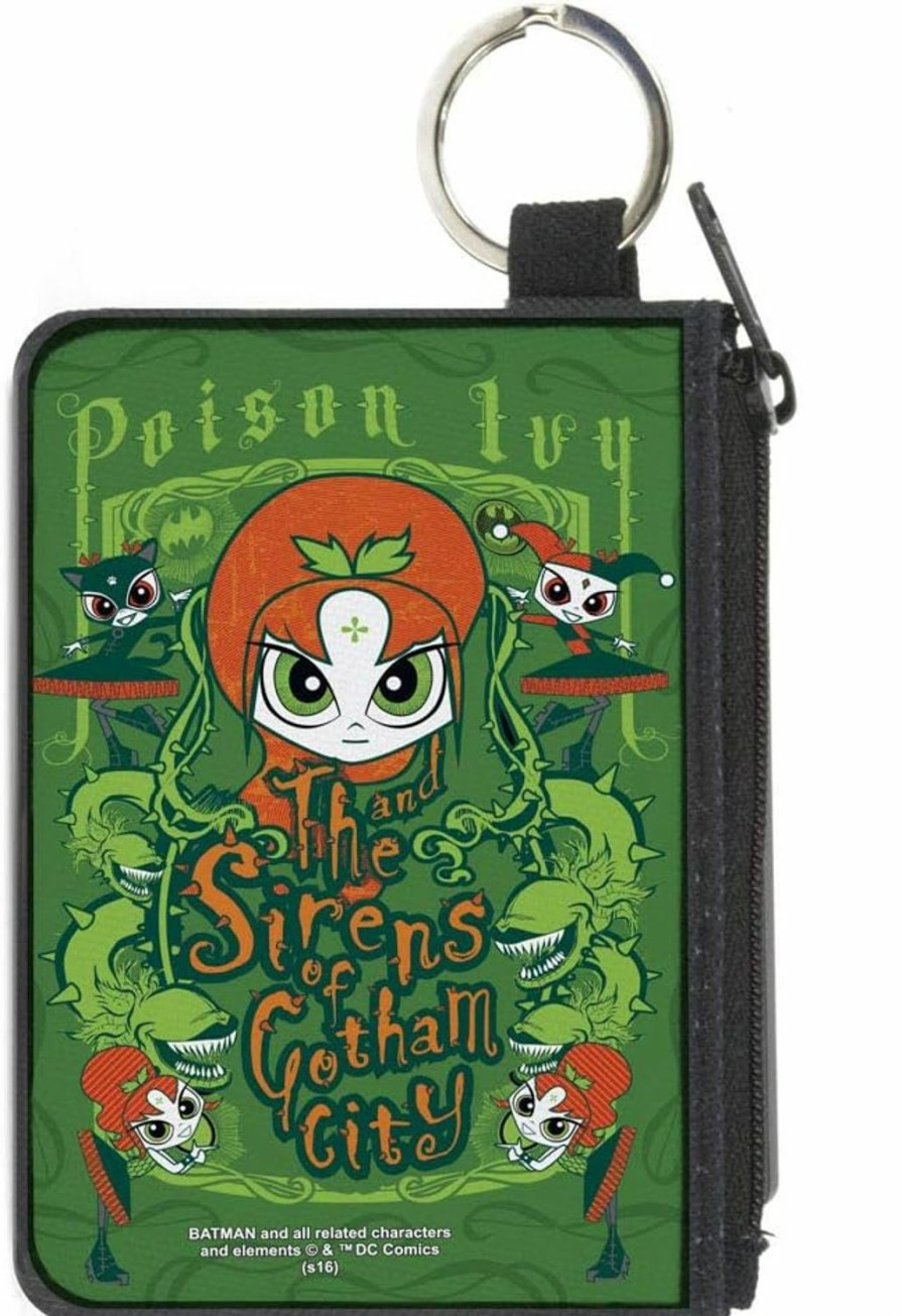 Buckle-Down Buckle-Down Buckle-Down Zip Wallet Poison Ivy Large Accessory, Poison Ivy, 8" X 5" | Coin Purses & Pouches