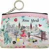 DESIGN U.S.A. SOUVENIR Girls & Women Fashion Cute Chic Classic Elegant New York Souvenir Zipper Change Key Pouch Coin Purse (Jp-330148D) | Coin Purses & Pouches