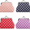 Oyachic Oyachic 4 Pcs Dot Coin Purse Small Change Pouch Kiss Lock Clutch Bag Vintage Handbag Retro Wallet For Women | Coin Purses & Pouches