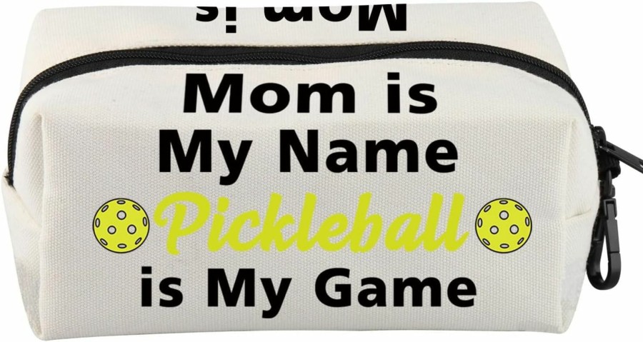 VAMSII Vamsii Pickleball Lover Bag Pickleball Player Pouch Mom Is My Name Pickleball Is My Game Gift For Pickleball Coach Pickleball Lover Gift | Coin Purses & Pouches