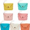 CRASPIRE Craspire 7 Colors Small Coin Purse Mini Wallet Portable Candy Color Key Chain Backpack Zipper Coin Pouch Bag Leather Change Purse Credit Card Organizer Small Wallet For Women In Travel Party | Coin Purses & Pouches