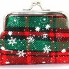 Adam Victor Adam Victor Merry Christmas Coin Purse- Mini Clasp Pouch Wallet Key Bags Money Bag, Perfect Gifts For Girls Kids Purses Women Wallets Buckle Xmas Party Favors(Green) | Coin Purses & Pouches