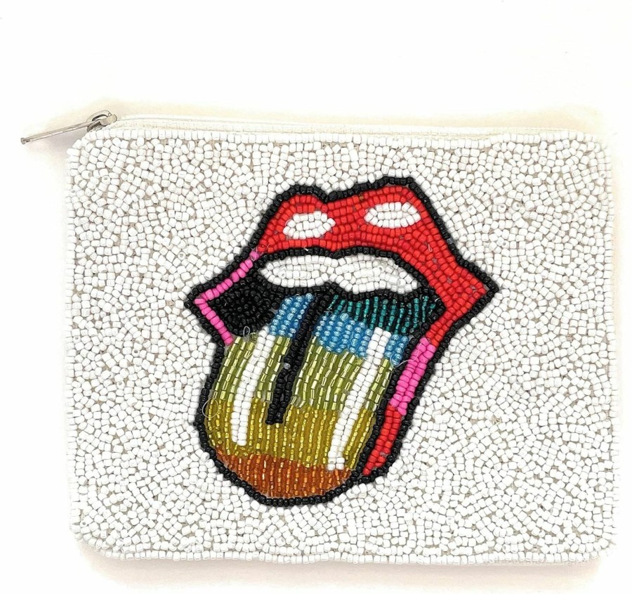 Generic Rainbow Tongue Coin Purse Pouch, Coin Purse Pouch, Beaded Coin Purse, Cute Coin Purse, Beaded Purse, Small Wallet, Best Friend Gift, Pouches, Boho Bags, Small Pouch | Coin Purses & Pouches