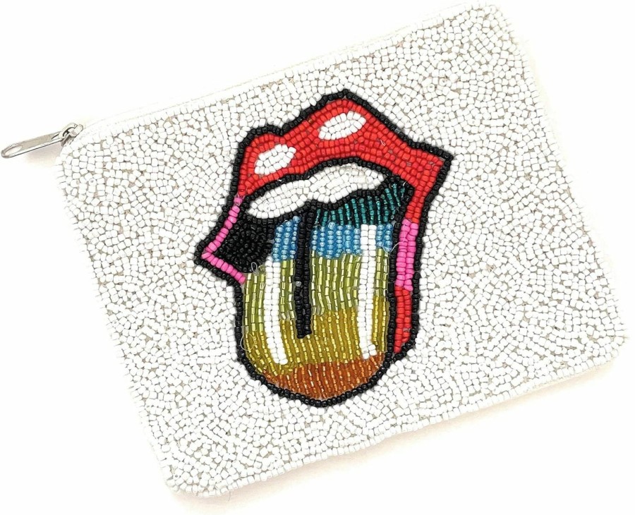 Generic Rainbow Tongue Coin Purse Pouch, Coin Purse Pouch, Beaded Coin Purse, Cute Coin Purse, Beaded Purse, Small Wallet, Best Friend Gift, Pouches, Boho Bags, Small Pouch | Coin Purses & Pouches