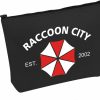 PWHAOO Pwhaoo Raccoon City Cosmetic Bag Horror Movie Lover Makeup Bag Umbrella Raccoon Lover Gift (Raccoon City B) | Coin Purses & Pouches