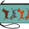 Buckle-Down Buckle-Down Buckle-Down Zip Wallet Dachshund Dog Large Accessory, Dachshund Dog, 8" X 5" | Coin Purses & Pouches