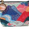 Value Arts Value Arts Japanese Kimono Colorful Mountains Coin Purse Pouch With Key Ring | Coin Purses & Pouches