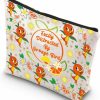 WSNANG Wsnang Sunshine Orange Bird Zipper Pouch Cartoon Character Lover Gift Easily Distracted By Orange Bird Makeup Bag (O-Bird Bag) | Coin Purses & Pouches