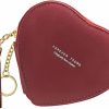 WisePoint Wisepoint Heart-Shaped Coin Wallet, Pu Leather Coin Pouch Change Purse With Keychain, Cute Coin Purse For Women And Girls, Coin Holder Coin Purses For Shopping, Dating, Travel (Black) | Coin Purses & Pouches