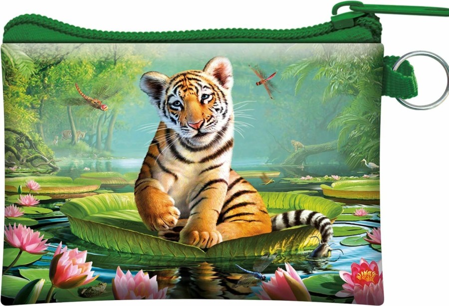 3D Live Life 3D Livelife Coin Purse - Tiger Lily From Deluxebase. Lenticular 3D Big Cat Purse. Cash, Coin And Card Holder With Secure Zipper Featuring Artwork Licensed From Renowned Jerry Lofaro | Coin Purses & Pouches