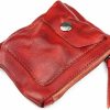 WJXFHTD Wjxfhtd 1Pcs Leather Coin Pouch Men Men'S Coin Pouch With Zipper And Snap Closure Crazy Horse Wallet Suitable For Men And Women (Brown) | Coin Purses & Pouches