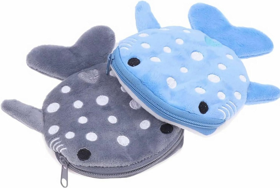 Lefe Liee Cute Whale Shark Coin Purse, Shark Wallet Novelty Purse Aesthetic Kawaii Accessories With Zipper Funny Small Plush Girls Wallet | Coin Purses & Pouches