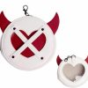 YOU WIZV Cartoon Demon Wing Round Itabag Small Handbag Waist Bag Cosplay Makeup Accessories Jewelry Belt Pouch Keychain | Coin Purses & Pouches