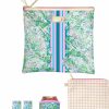 Lilly Pulitzer Lilly Pulitzer Water Resistant Vinyl Beach Day Pouch, Zipper Bag Includes Drink Hugger, Small Pouch, And Towel Clips | Coin Purses & Pouches