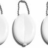 Brinz Oval Squeeze Purses - Made In Usa (3 White) | Coin Purses & Pouches