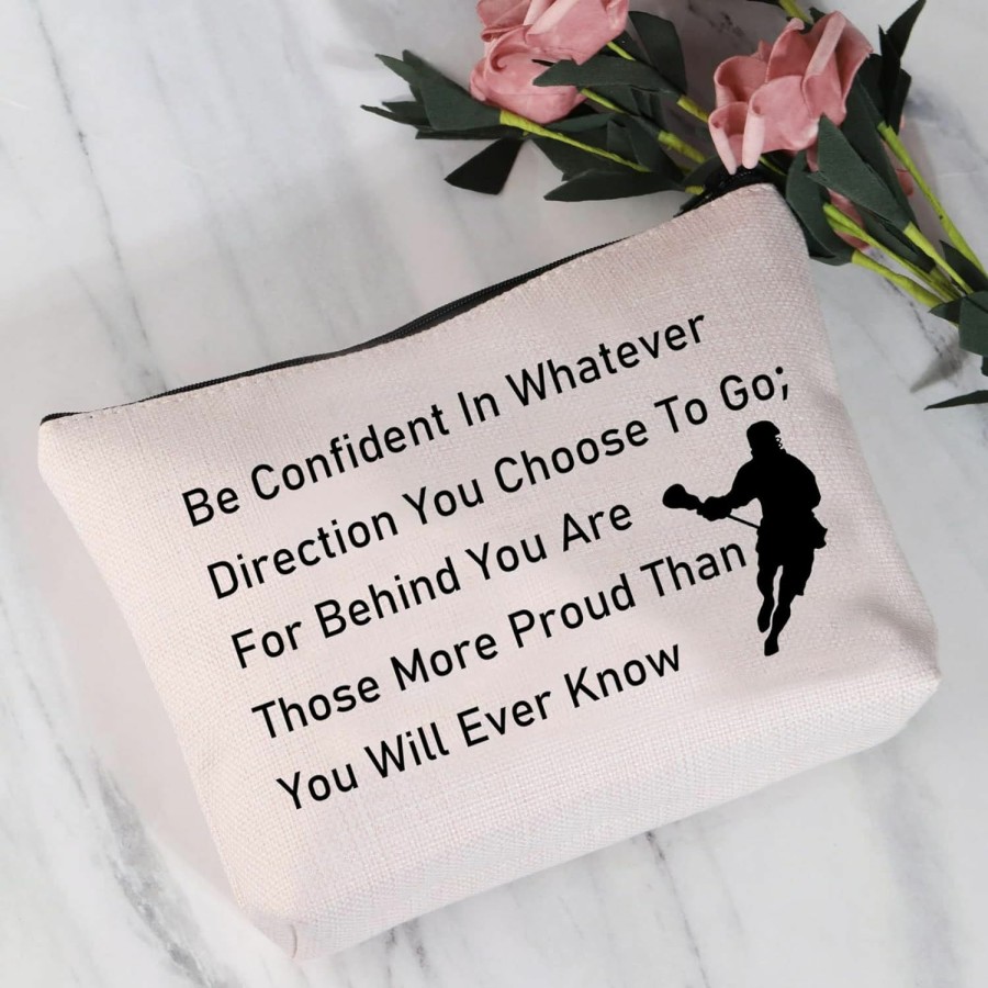 JYTAPP Jytapp Lacrosse Makeup Bag Lacrosse Player Gift Lacrosse Lax Gifts Lacrosse Bag Lacrosse Team Inspirational Gifts | Coin Purses & Pouches