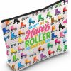 WZMPA Wzmpa Roller Skater Cosmetic Bag Roller Skating Gift Don'T Be A Hater Be A Roller Skater Makeup Zipper Pouch Bag Skating Club Merch (Hater Roller) | Coin Purses & Pouches