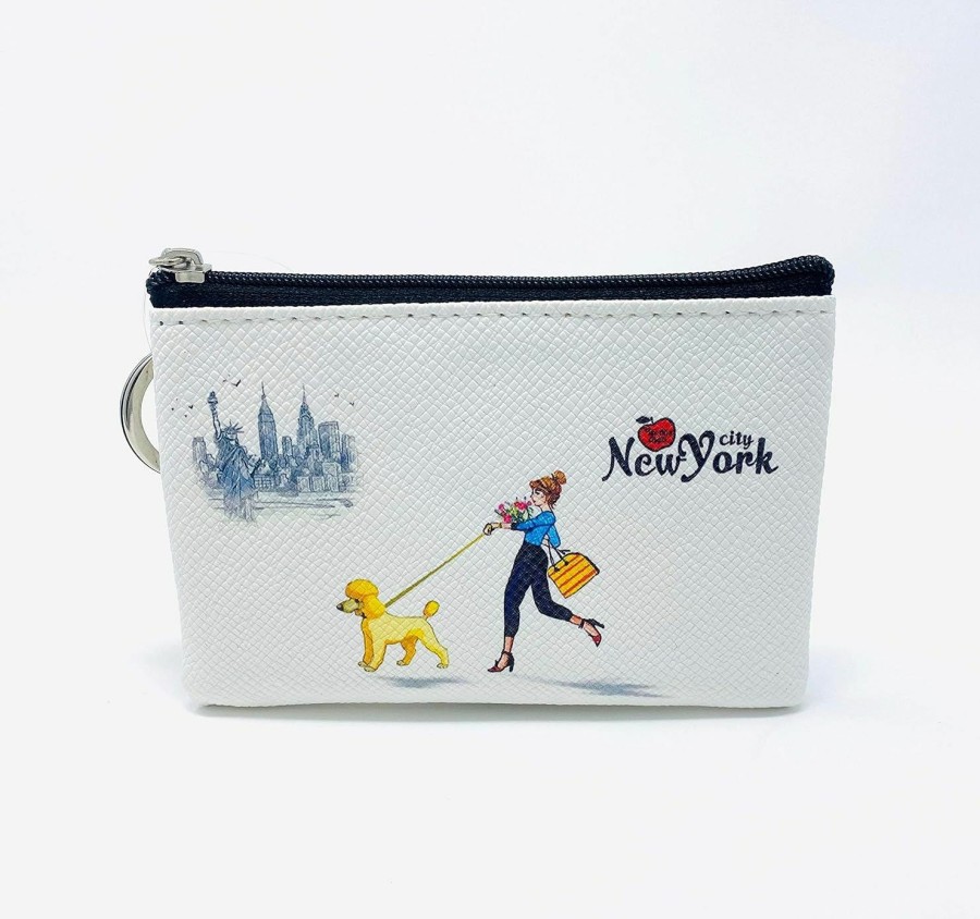 DESIGN U.S.A. SOUVENIR Girls & Women Fashion Cute Classic Elegant New York Souvenir Key Change Holder Pouch Coin Purse | Coin Purses & Pouches