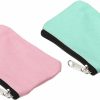 YOKIVE Yokive 2 Pcs Zipper Coin Purse Pouch, Canvas Mini Pouch Wallet Coin Purse With Zipper, Small Portable, Great For Men Women (Green Blue Color, 3 X 5-Inch) | Coin Purses & Pouches