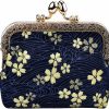 Oyachic Oyachic Coin Purse Cotton Floral Change Pouch Clutch Wallet With Clasp Closure For Girls And Women | Coin Purses & Pouches