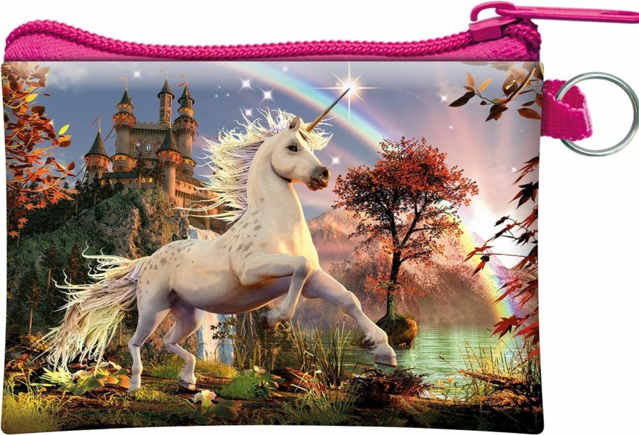 3D Live Life 3D Livelife Coin Purse - Unicorn Evening Star From Deluxebase. Lenticular 3D Fantasy Purse. Cash, Coin And Card Holder With Secure Zipper Featuring Artwork Licensed From Renowned David Penfound | Coin Purses & Pouches