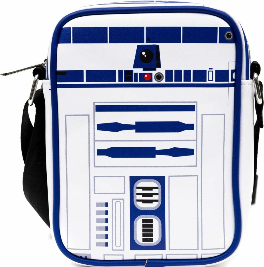 Buckle-Down Star Wars Bag And Wallet Combo, Star Wars R2 D2 Droid Body White, Vegan Leather | Coin Purses & Pouches