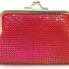 Frewahmesh Frewahmesh Womens Coin Purse Metal Mesh Kiss Lock Clasp (Multi Red) | Coin Purses & Pouches