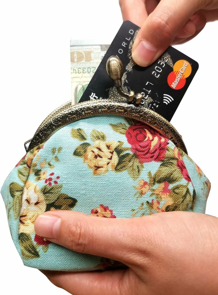 POPUCT Popuct Retro Women'S Cute Classic Exquisite Buckle Coin Purse(Black) | Coin Purses & Pouches