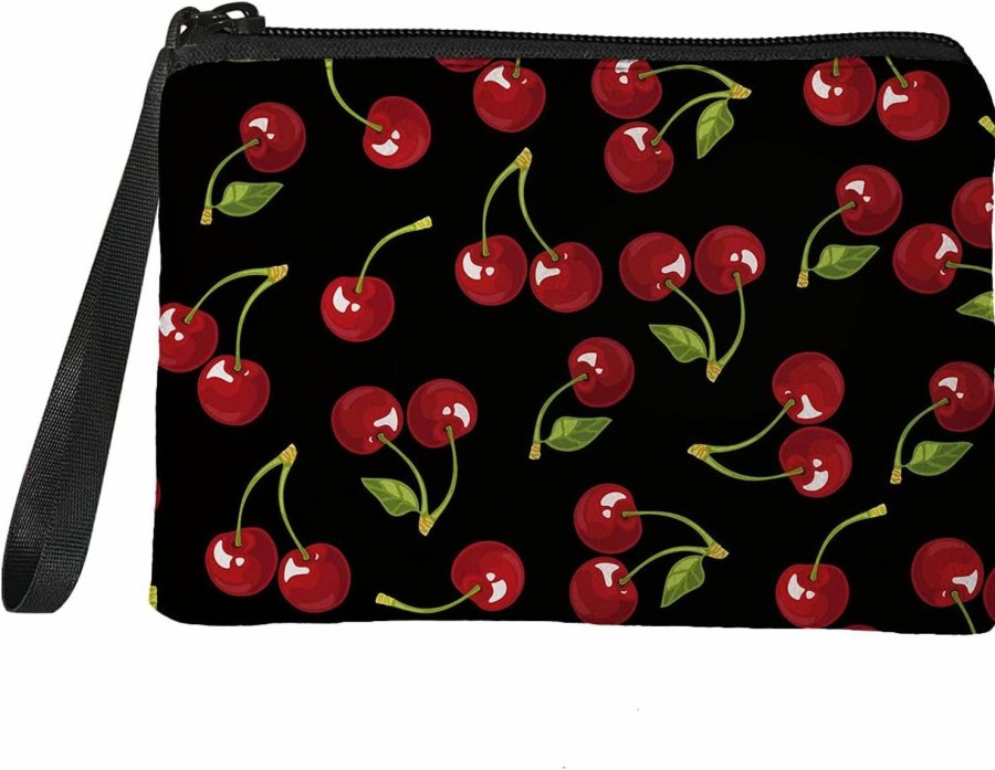 Kuiaobaty Kuiaobaty Women Cute Small Wallet Cherry Berry Pattern Coin Purse Hand Clutch Shopping Change Purse | Coin Purses & Pouches