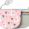 Rose Lake Rose Lake Coin Purse Small Womens Wallet Card Holder Wallet For Ladies Girls, Cute Leather Zipper Pouch With Keyring And Metal Clasp (Art Circle) | Coin Purses & Pouches