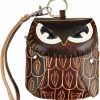 Fanyixuan Fanyixuan Handmade Cowhide Owl Shape Coin Purse Wrist Strap Hand Bag Zipper Bag Can Store Key Cards | Coin Purses & Pouches