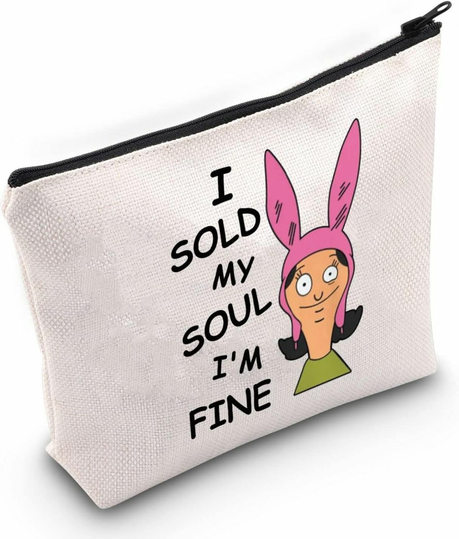 WZMPA Wzmpa Cartoon Movie Fans Cosmetic Makeup Bag Cartoon Inspired Gifts I Sold My Soul I'M Fine Cartoon Zipper Pouch Bag For Women Girls (Sold My Soul) | Coin Purses & Pouches