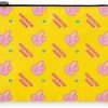 BT21 Bt21 Cooky Character Pattern Small Coin Purse Id Credit Card Wallet Toiletry Pouch With Zipper, Yellow | Coin Purses & Pouches