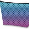 WZMPA Wzmpa Colourful Mermaid Scale Cosmetic Bag Mermaid Lover Gifts Mermaid Makeup Zipper Pouch Bag Mermaid Cosplay Gift (Mermaid) | Coin Purses & Pouches