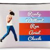 WZMPA Wzmpa Footloose Musical Cosmetic Bag Musical Lovers Gifts Ren & Ariel & Willard & Rusty & Chuck Fans Makeup Zipper Pouch Bag (Ren & Chuck) | Coin Purses & Pouches