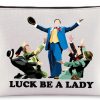 WZMPA Wzmpa Guys And Dolls Musical Cosmetic Bag Musical Theatre Gifts Luck Be A Lady Makeup Zipper Pouch Bag Broadway Merchandise (Be A Lady) | Coin Purses & Pouches