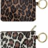 Heesch Heesch 2 Pack Mini Coin Purse Cheetah Change Purse Small Zipper Pouch Wallet For Women (Leopard & Ivory Leopard) | Coin Purses & Pouches