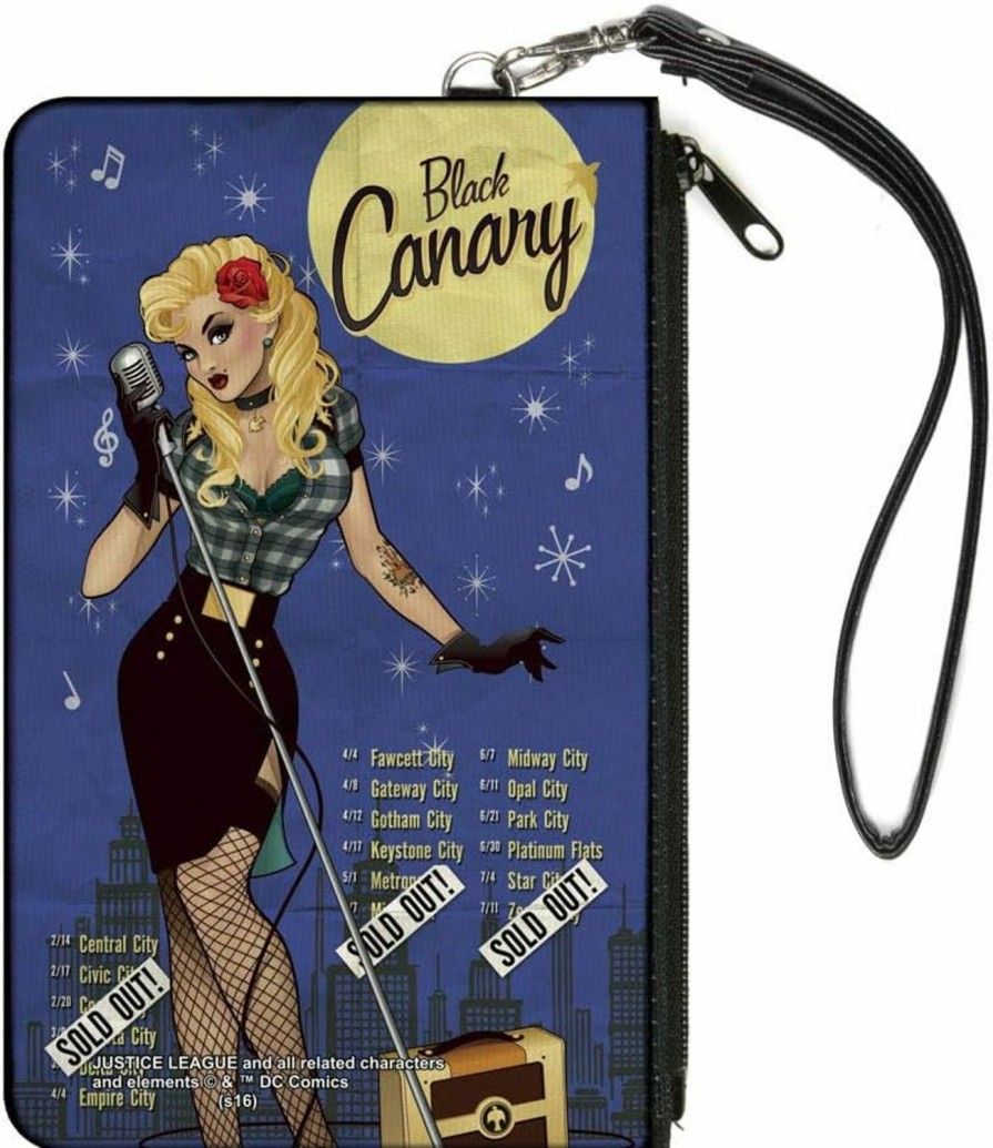 Buckle-Down Buckle-Down Junior'S Canvas Coin Purse Dc Bombshell Black Canary, Multicolor, 4.25\" X 3.25\" | Coin Purses & Pouches