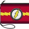 Buckle-Down Buckle-Down Zip Wallet The Flash Large Accessory, The Flash, 8" X 5" | Coin Purses & Pouches