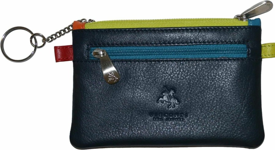 VISCONTI Visconti Cp2 Cora Multi Colored Coin Purse Mini Wallet (Navy Multi) | Coin Purses & Pouches